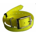 Collier chasse Fluo 25 mm polyuretane  Jaune Fluo