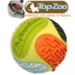 Topzoo balle 5 sens chiens et chats 10cm