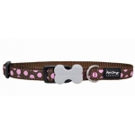 COLLIER MOTIF POIS MARRON 