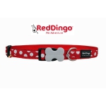 COLLIER MOTIF POIS ROUGE