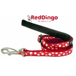 LAISSE RED DINGO NOIR POIS 