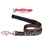 LAISSE RED DINGO MARRON POIS 