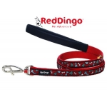 LAISSE RED DINGO ROUGE POIS 