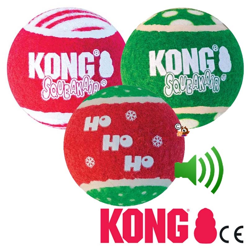 KONG® Holiday Squeakair Balles