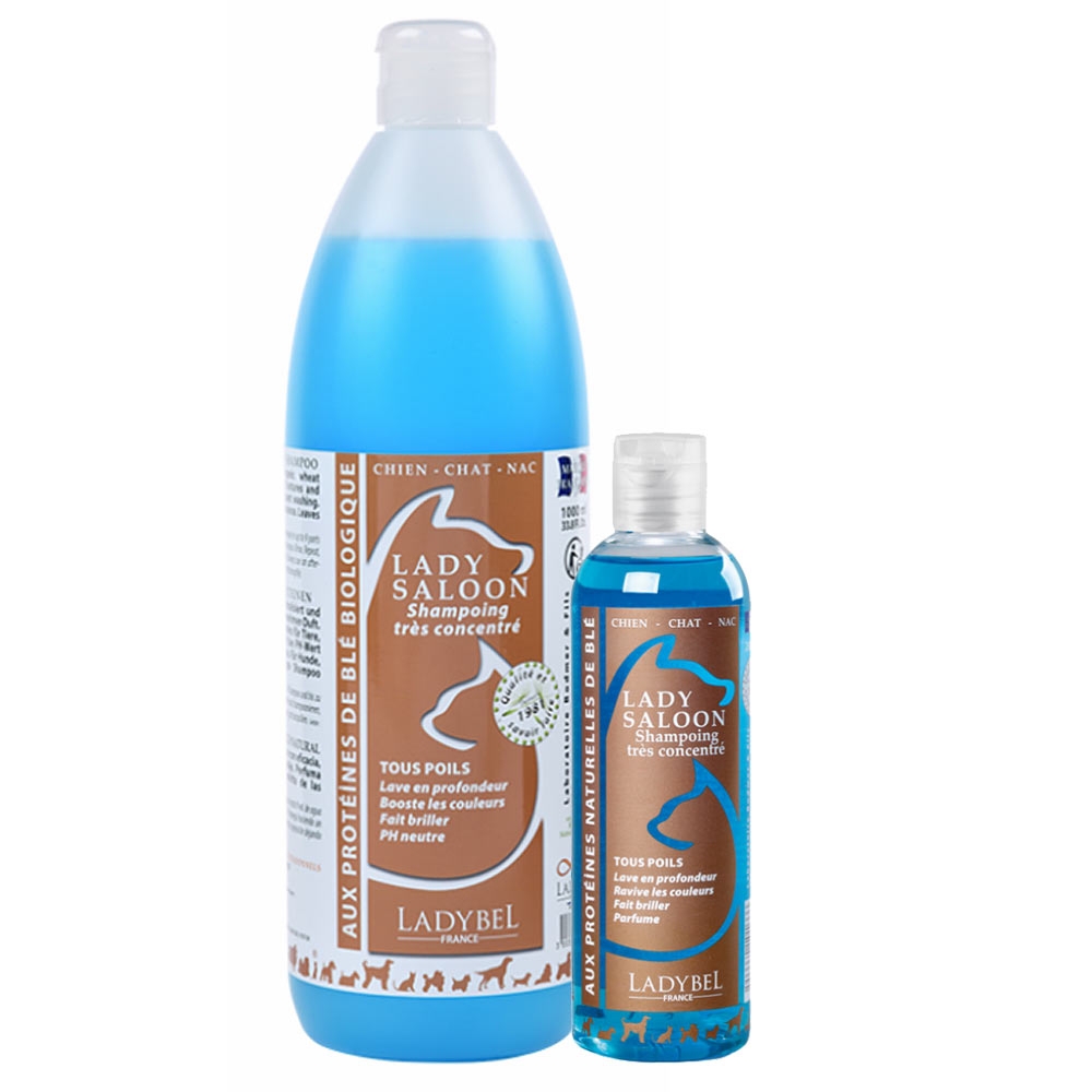 Lady saloon shampoing chien tous poils - Contenance : 200ml
