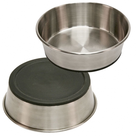 Gamelle pour chien ronde Inox Antidérapante