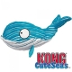 Peluche chien Kong Baleine cm