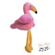 Peluche chien Flamant rose sonore 28cm