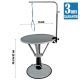 Table de toilettage hydraulique tournante