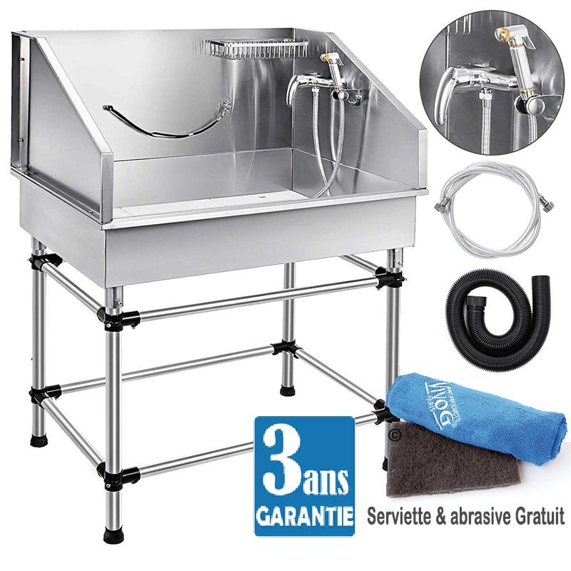 Baignoire Toilettage Inox Pour Petit Chien Et Chat Baignoire Toilettage Inox Pour Petit Chien Et Chat