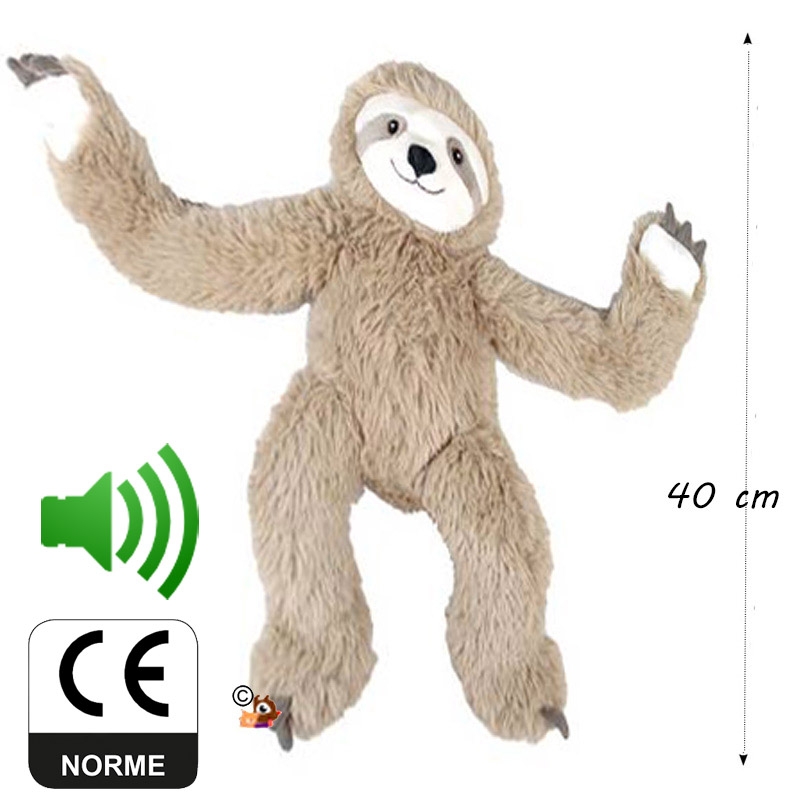 Peluche pour chien animaux tête ronde sonore de 10 cm BEEZTEES