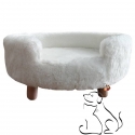 Sofa Chat ou Chien Blanc