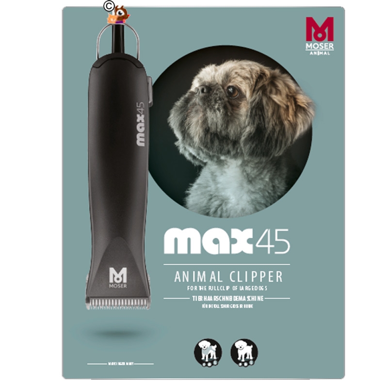 Tondeuse Pro Moser 1245 MAX 45 pour chien et chat