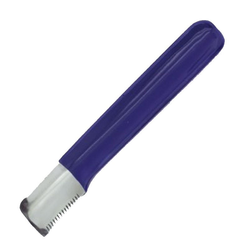 Couteau trimmer chien bleu droitier 14 dents