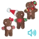 Peluche pain d'épice 15cm