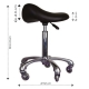 Tabouret selle de cheval noir