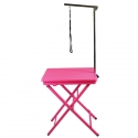 Table pliante portable rose