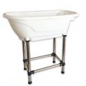 Baignoire Portable petit chien Blanche