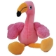 Peluche chien Flamant rose sonore 28cm