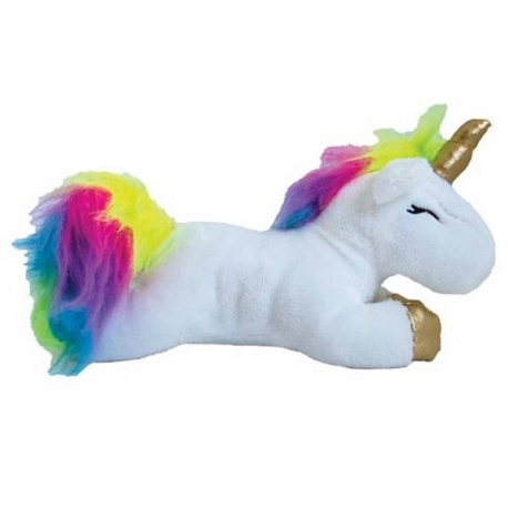 Peluche chien Licorne sonore 15cm