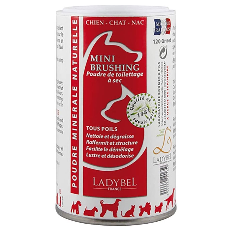 Brushing Mini Powder 120 g Ladybel Poudre toilettage