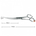 Ciseaux Tres Courbes 17cm Semi Pro