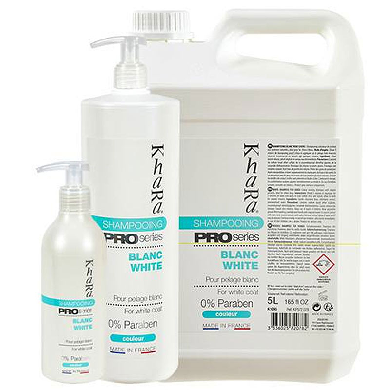 Khara shampoing chien poil blanc
