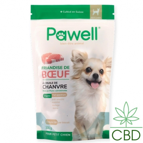 Friandises cbd pour petit chien Pawell