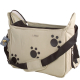 Sac transport petit chien motif pattes Homologué Avion