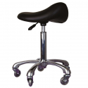 Tabouret selle de cheval noir