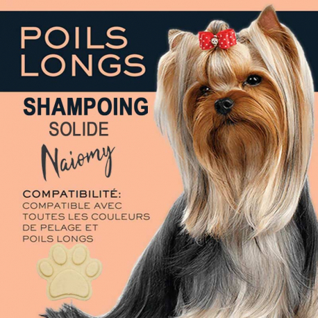 Shampoing solide poils longs