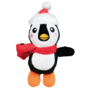 Peluche Pingouin de Noël 14cm
