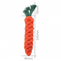 Jouet corde carotte 23cm