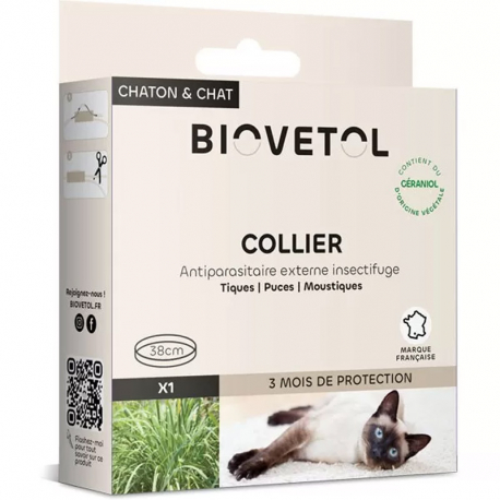 Collier anti parasitaire chat Biovétol