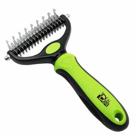 Rateau sous poil double pour chien