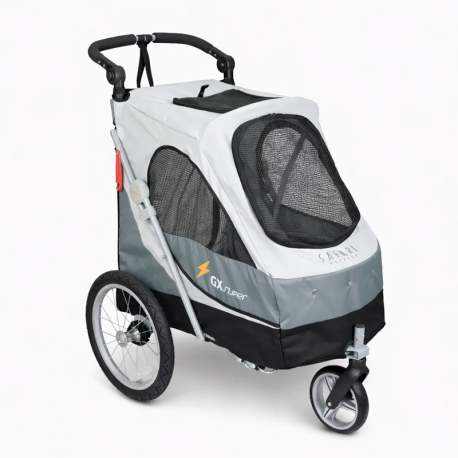 Poussette pour chien maxi 30 kg Aventura Grise