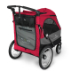Poussette pour chien Safari Rouge jusqu'à 55 kgs
