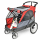 Poussette pour chien Safari Rouge jusqu'à 55 kgs