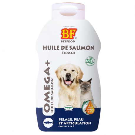 Huile de saumon chien Biofood