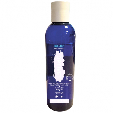 Lotion nettoyante yeux chien Optivet 200 ml