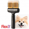 Brosse Flexit Combo Doré verte picots souples