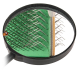 Brosse Flexit Combo Doré verte