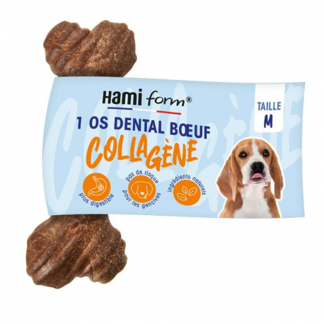 Os dentaire chien collagène boeuf 12,5 cm