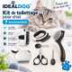 Kit de toilettage pour chat – 7 accessoires