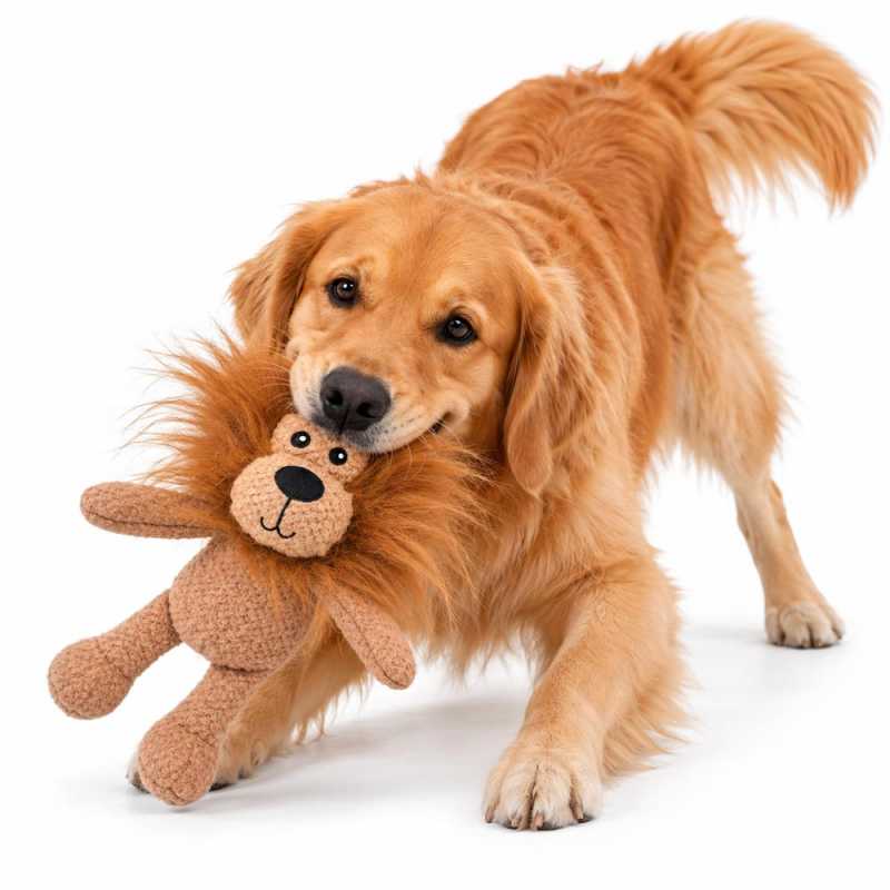 Peluche Chien DOOGY Wooly Lion 17 cm – Jouet Lion