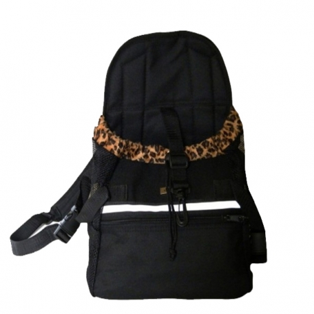 Porte Chien Ventral Ventral Sac Kangourou Leopard Petit Chien Ou Chat