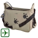 Sac transport petit chien motif pattes Homologué Avion