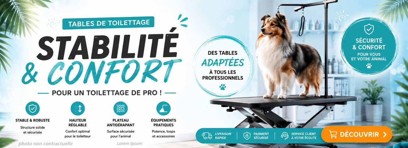 table de toilettage