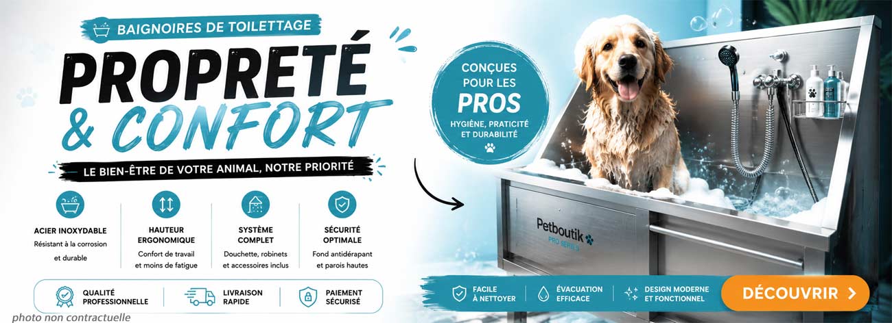 baignoire de toilettage