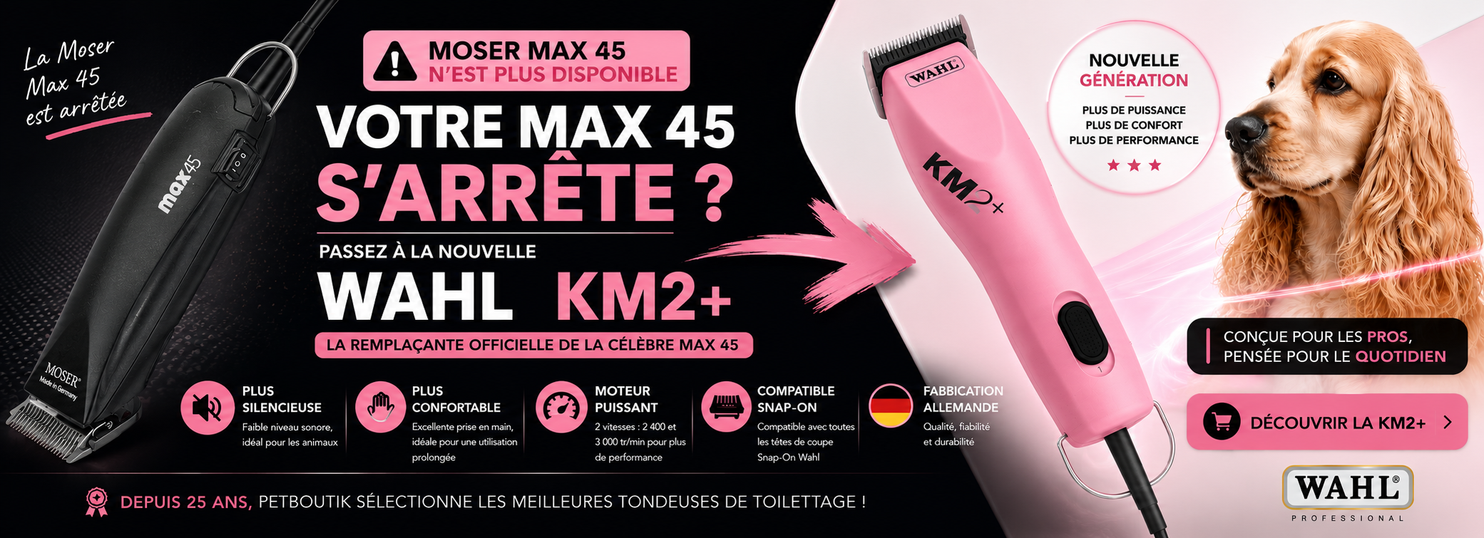 tondeuse pour chien Wahl KM2